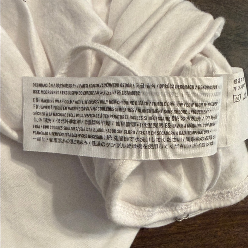 Hollister White Ruched Crop Top~Small - Picture 8 of 9